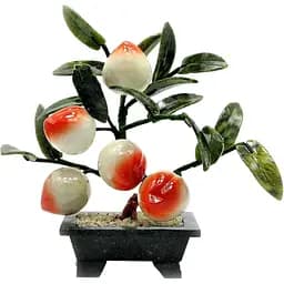 Дерево персик 5 плодів 23х24х13 см (A02)