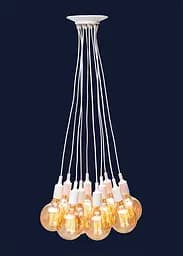 Люстра стельова Levistella 7527020-8 WH, 8 плафонів, E27, білий, стиль лофт - мініатюра 2