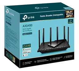 Роутер TP-Link Archer AX72 Pro, Black, WiFi 6 (2.4GHz до 574 Мбіт/с / 5GHz до 4804 Мбіт/с), 1x2.5GWAN / 1xGWAN / 4xGLAN, USB 3.0, 6 незнімних антен - мініатюра 2