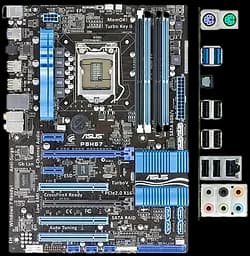 Материнська плата Asus P8H67 LGA 1155 (P8H67) Б/В - мініатюра 3