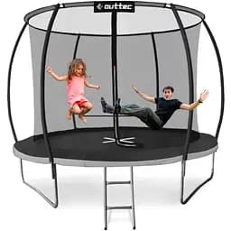 Батут Outtec Premium 12ft (374см) чорно-сірий з внутрішньою сіткою - мініатюра 2