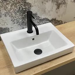 Умивальник VBI Acquaro S white врізний VBI-018056, Білий - мініатюра 3