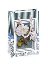 Пакет подарочный "Цветы" 0003, Мини 8 х 12 х 3,5см Вид 1