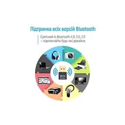 Bluetooth-адаптер ColorWay Bluetooth BT 5.0 (CW-AD-BT50) - мініатюра 9