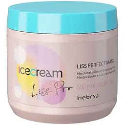 Маска, що розгладжує жорстке та пухнасте волосся Inebrya Ice Cream Liss Perfect Mask 500 мл