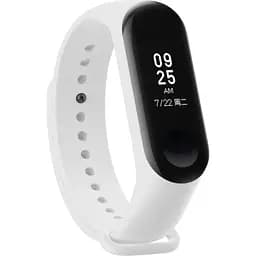Силіконовий ремінець BeCover для Xiaomi Mi Band 3/4 White (704650)