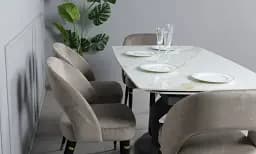 Cтіл розкладний Prestol Річмонд 1600/2400х900х750 молочний - мініатюра 5