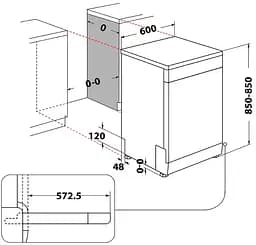 Посудомийна машина Whirlpool W2F HD624 (6978835) - мініатюра 4