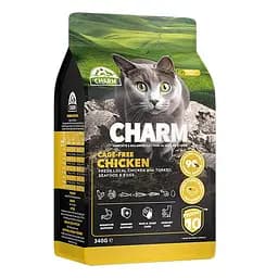 Сухий беззерновий холіст корм Charm Cage-Free Chicken Чарм курка вільного вигулу для котів Вага: 0.34 кг.