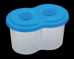 Стакан-непроливайка ZiBi Kids Line, з двома відділеннями, синій (ZB.6901-02)