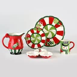 Мінажниця Різдво МВМ My Home KP-83 120х90х145 мм червоно-біла (KP-83 RED/WHITE) - мініатюра 5