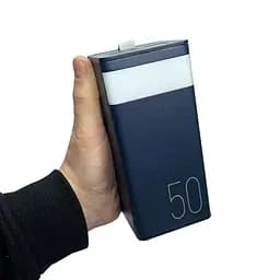 Зовнішній акумулятор Remax RPP-321 Chinen 50000 mAh портативна батарея синя - мініатюра 4