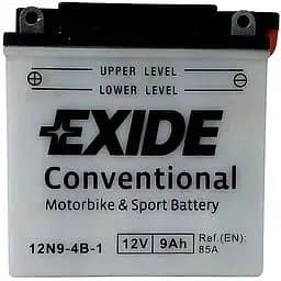Акумулятор Мото Exide Conventional 12N9-4B-1 9Ah (+/-) 85EN 135x75x139 мм
