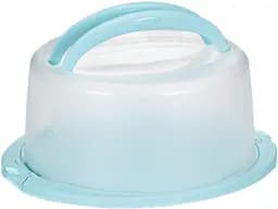 Тортовница з ручкой Kela Deli круглая, 38х17 см, мятный (12170 мятно-зеленый)