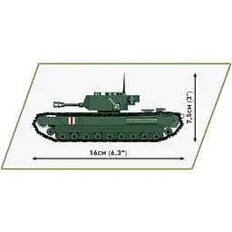 Конструктор Cobi Друга світова війна Танк Mk IV Черчилль, 315 деталей (COBI-2717) - мініатюра 5
