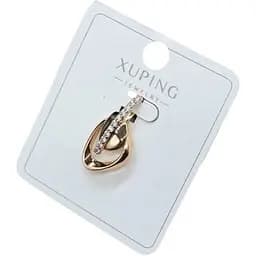 Жіночий кулон Xuping Подвійна крапля з кристалами медичне золото з покриттям 18K