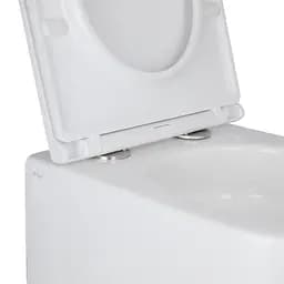 Унітаз підвісний Qtap Taurus безободковий з сидінням Soft-close QT2433084EUQW, Білий - мініатюра 6