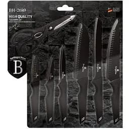 Набір ножів Berlinger Haus Black Silver Collection, 7 предметів, чорний (BH 2689) - мініатюра 2