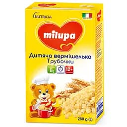 Дитяча вермішель Milupa Трубочки, 12+ міс., 280 г