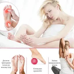 Масажний м'ячик EasyFit Goober з шипами фіолетовий - мініатюра 4