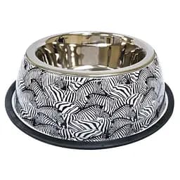 Миска для животных из нержавейки 0,37 л Croci Animalier Zebra 20 см
