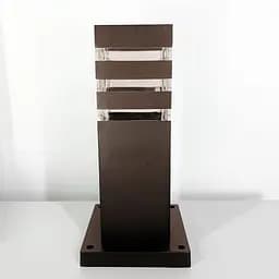 Вуличний ліхтар-стовп в корпусі кольору Coffee 30 см | Line F | Арт. 8024 30CM CF (стовп)