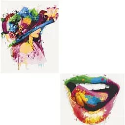 Набір картин за номерами 2 в 1 Art Craft Колір жіночності 40х50 (10247-AC) та Колір спокуси 40х50 см (10245-AC)