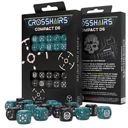 Набор кубиков Crosshairs Compact D6: Stormy&Black (20 шт.) (STCA04)