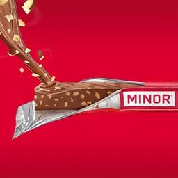 Батончики Minor Шоколод з крихтою смаженого фундуку 110 г (5 шт. х 22 г) - мініатюра 3