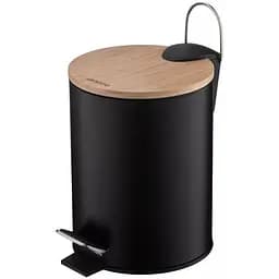 Мусорное ведро Ardesto Minimalism с педалью 3 л черное (ARHB3601BB)