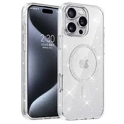 Чохол TPU Eclipse Sparkle Magnetic Fit для Apple iPhone 16 Pro (6.3") Clear
