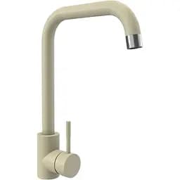 Смеситель кухонный Platinum NА3008B поворотный однорычажный из нержавеющей стали айвори (000034637)