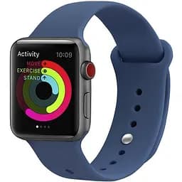 Ремінець Uwatch Silicone Strap for Apple Watch 42/44 mm Ocean Blue