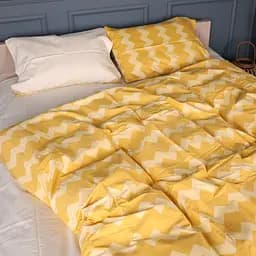 Комплект постільної білизни Mirson Сатин 22-1406 Yellow Waves 140х110 см (2200010928792)