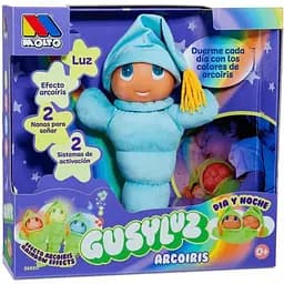 М'яка інтерактивна іграшка-нічник Molto Gusyluz Arcoiris блакитна (26530)