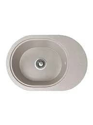 Кухонна мийка Adamant OVALE avena 610x420x180 мм, з крилом 61 см - мініатюра 1