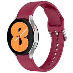 Ремінець для Samsung Galaxy Watch 4 Classic - темно червоний ширина кріплення 20мм силікон розмір L Watchbands OneLine (WB00S4GALAXYONELINE9CLASSIC)