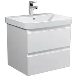 Тумба Мойдодир Unik 60-A Білий з умивальником Vivace 60 Білий