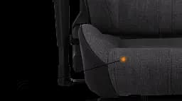 Геймерське крісло GT Racer чорне з темно-сірим (X-8009 Fabric Dark Gray/Black XL) - мініатюра 8
