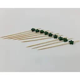 Шпажки для фруктов и украшения блюд Звезда деревянная 12 см 100 шт.