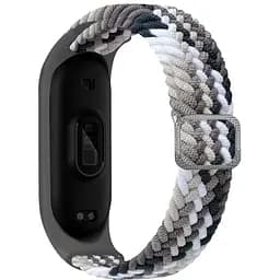 Плетеный ремешок Elastic Adjustment Xiaomi Mi Band 7/6/5/4/3 Colorful Grey