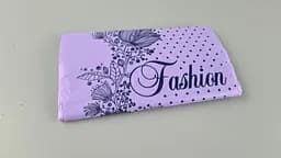 Пакет із прорізною ручкою (20*30)"Fashion квіти Фіолетовий"Леомі (100 шт.) - мініатюра 2