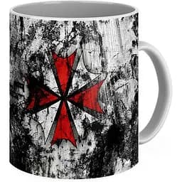 Кружка GeekLand Resident Evil Обитель зла логотип корпорации RE.02.009 330 мл белая