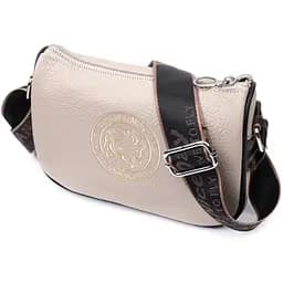 Сумка женская Vintage с вышивкой на лицевой стороне из натуральной кожи 22х14х8 см sum0027045