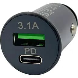 Автомобильное зарядное устройство XON UniLink Type-C 15W PD15 + 5V/3.1A Black (5060948063395)