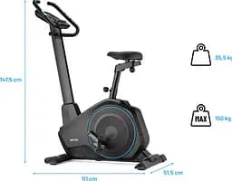 Велотренажер Gymtek XB6000 електромагнітний синій - мініатюра 3