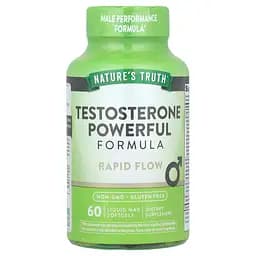 Повышение уровня тестостерона Nature's Truth Testosterone Powerful Formula 60 гелевых капсул