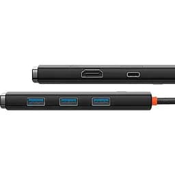 USB-хаб Baseus Lite Series 5-Port Type-C HUB Docking Station Black (WKQX040001) [89299] - мініатюра 5