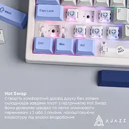 Клавіатура Ajazz AK980 MAX Magnetic switches Blue White Dark Blue (AK980-MAX-M-BWD (AK980-MAX-M-BWDB) - мініатюра 10