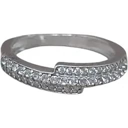 Серебряное кольцо Агни Дорожка с фианитами. 1878/9Р-CZ белый 18